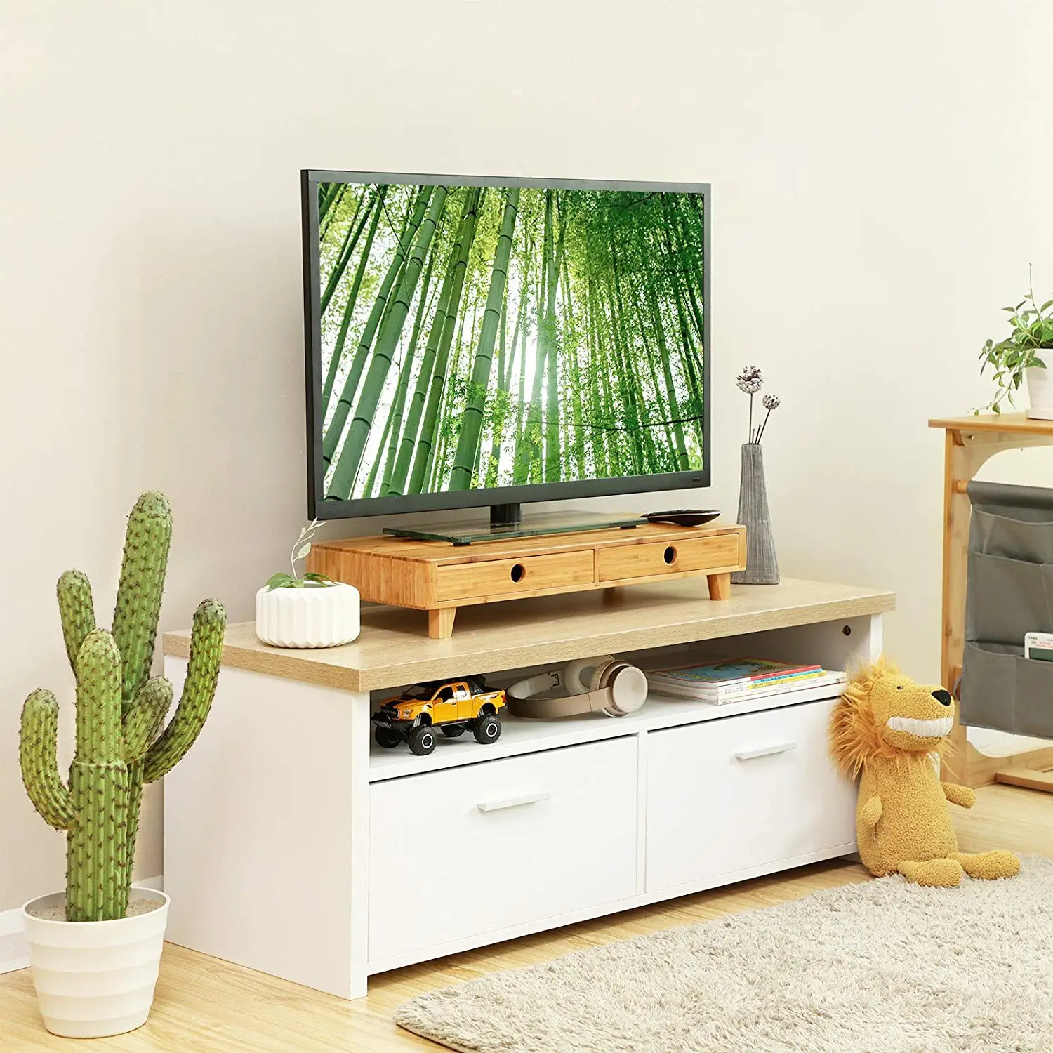 China Supplier Bamboo Wood Monitor Stand Buy Bamboo Wood Monitor