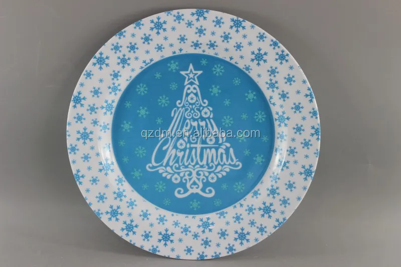 Cheap Plastic X'MAS Dinner Plate