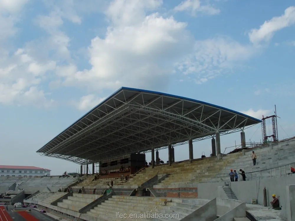 High quality space frame steel roofing cover for stadium