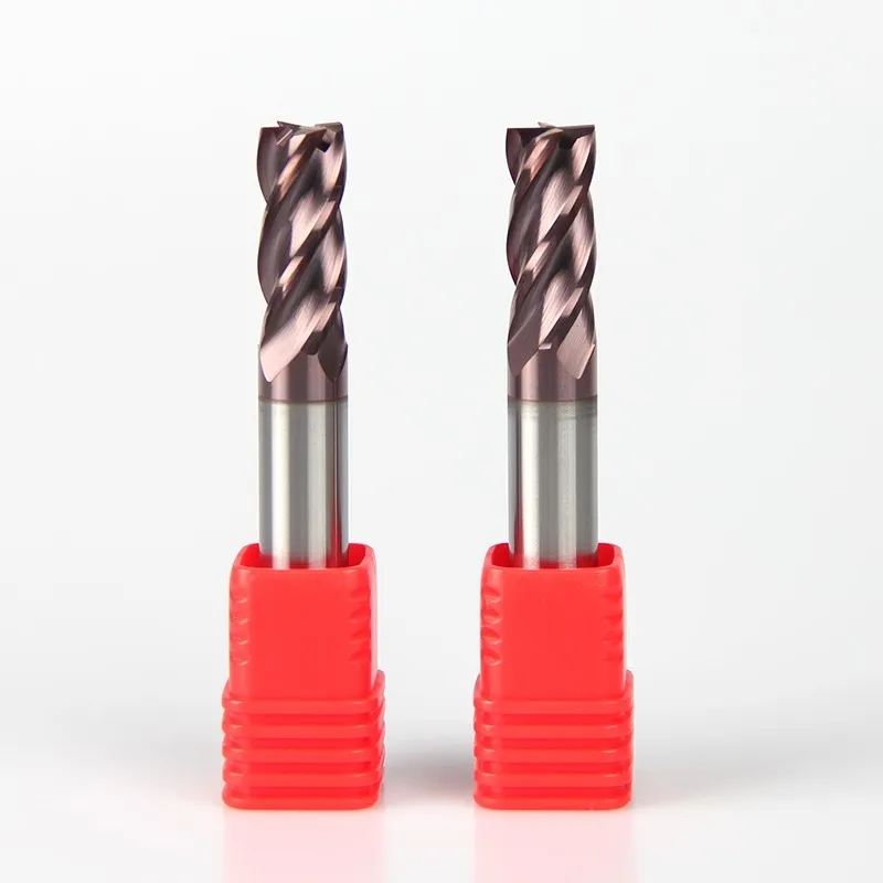 55hrc Solid Carbide Standard End Mill Cnc Hard Metal Cutting Tools