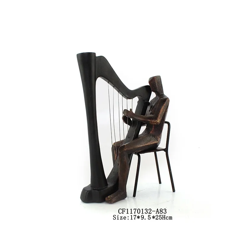 Musicians Sculptures Furnishings Abstract Character Man Statue Symphony Orchestra Resin Resin Figurine Decoration Artificial factory