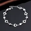 Solid & Hollow Hole Bangle S925 Sterling Silver Chain Support Print Logo