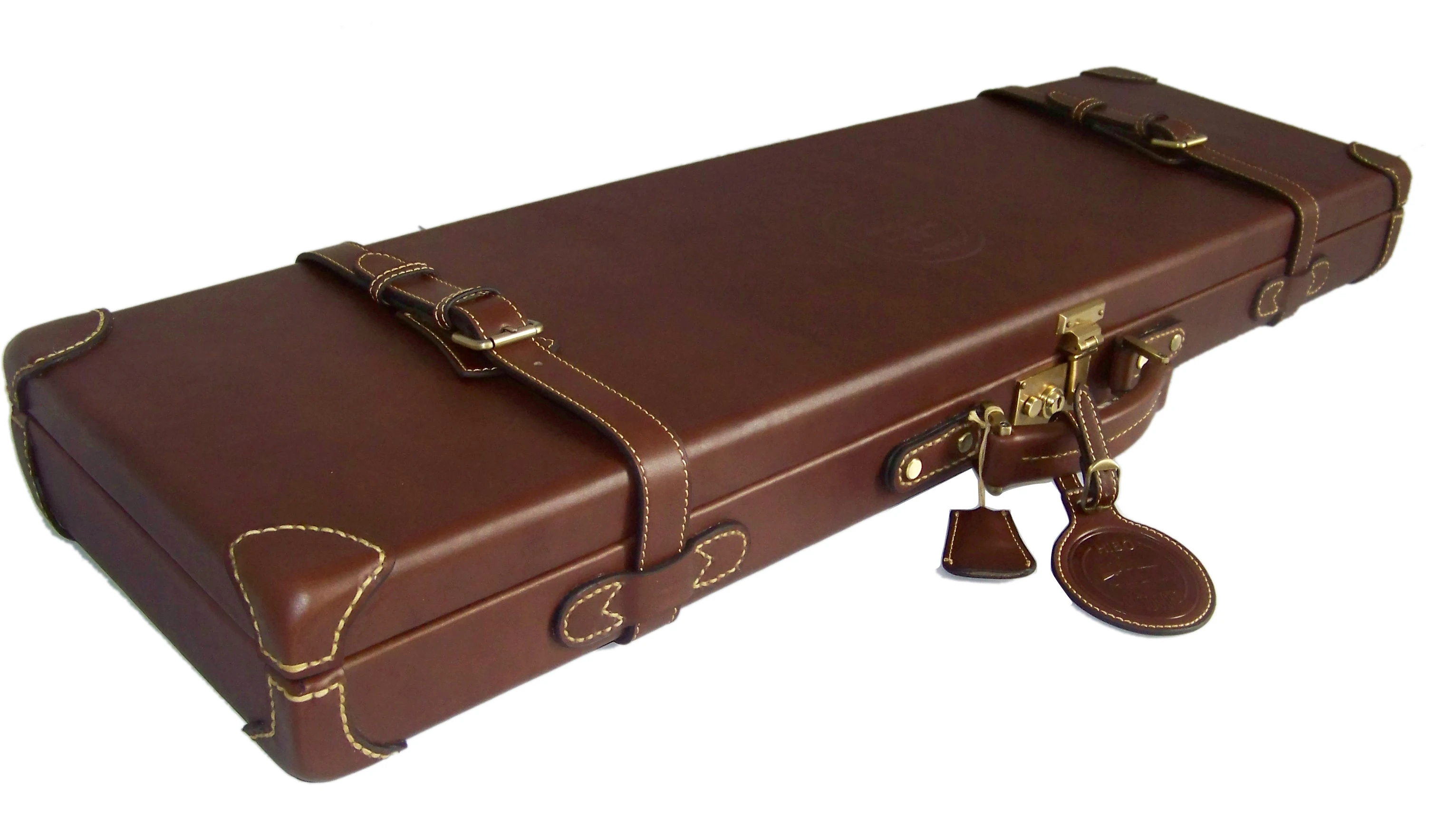 HIBO Hard Leather Shotgun Case - Waxed Canvas Gun Sleeve