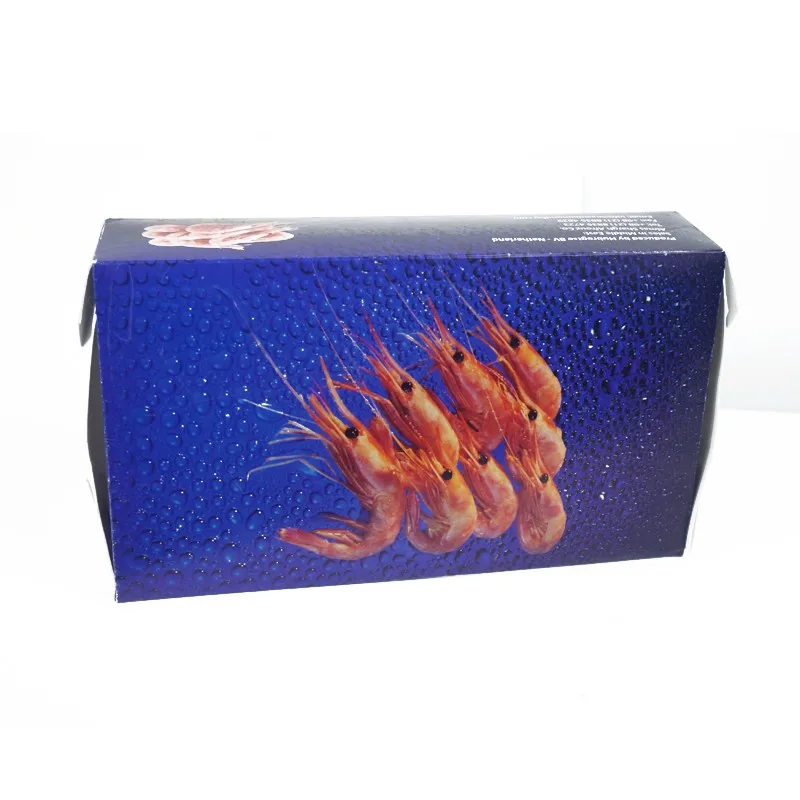 高档纸冷冻虾包装盒