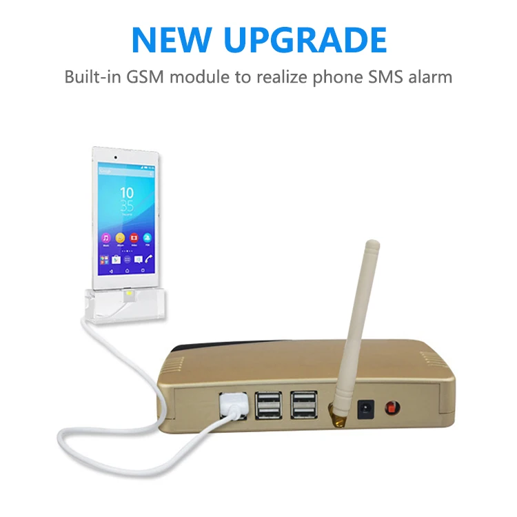 Retail Security Systems 6 Ports Mobile Phone Anti