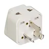 White Color 3 Outlet Travel Adapter Plug Type I for Australia, New Zealand