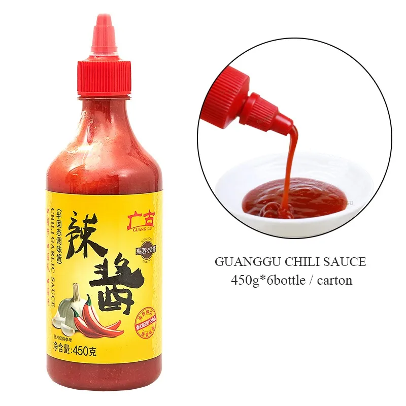 450g Hot Sale Spicy Chili Sauce Squeeze Bottle Packing Chilli Paste