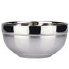 Double Layer Stainless Steel Bowl Insulated Noodle Bowl