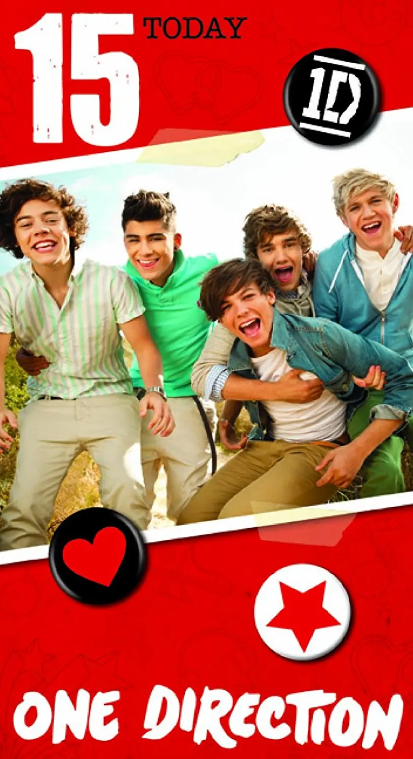 Buy Official One Direction (1D) Birthday Card - Age 16 in Cheap Price on Alibaba.com