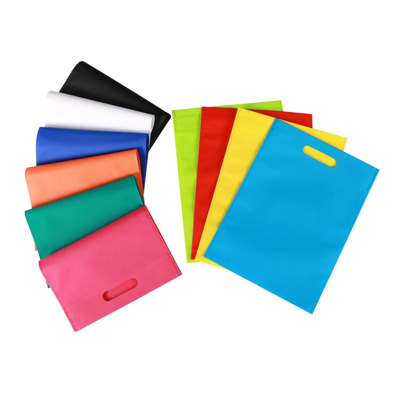 cheap shopping D-cut non-woven bags