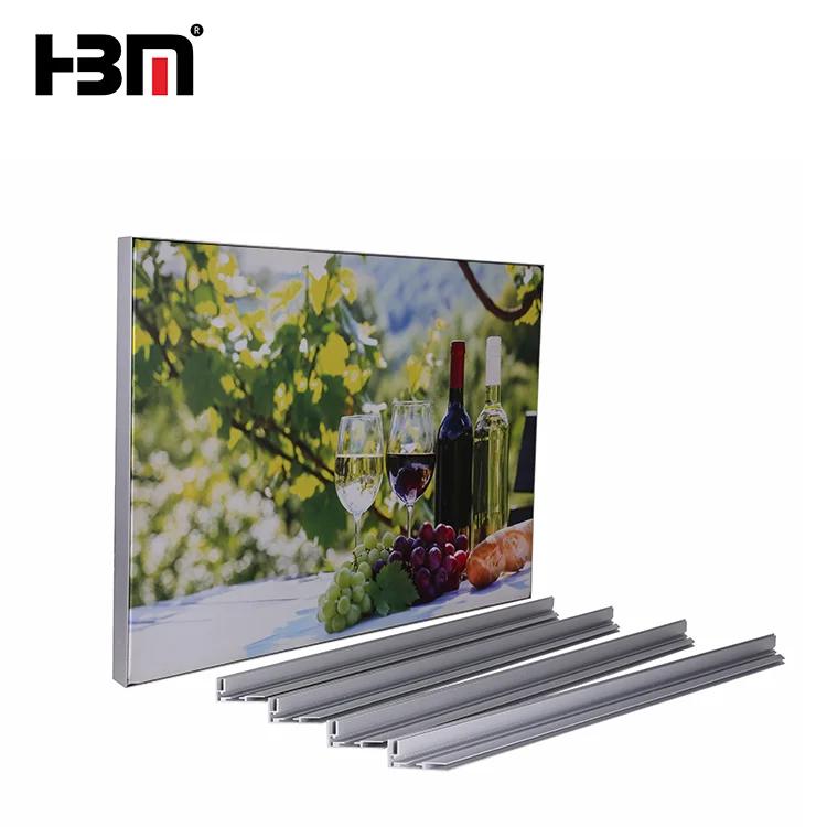 Online shop advertising accessories aluminium extrusion profile fabric frame for led light box