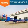 HYVA Hydraulic Cylinder 3 Axle 40ft Container Dump Trailer Chassis For Sale