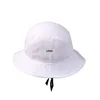 Wide Brim Blank Cotton Bucket Hat With String