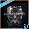 skull ring with ruby eye stainless steel jewelry for men