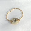 New Hot Sale Jewelry Alphabet Ring Gold Initial Personalized Stackable Ring