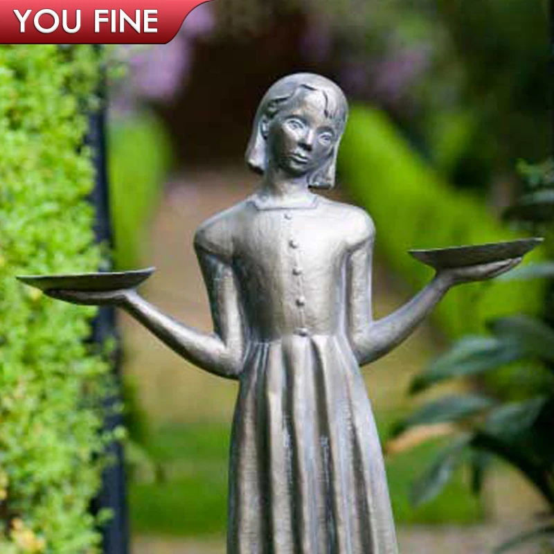 Outdoor Garden Square Decoration Metal Figure Sculpture Life Size