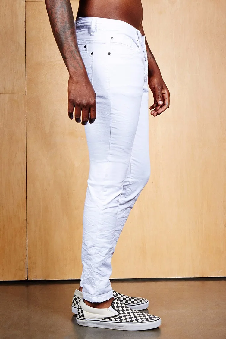 super skinny white jeans mens