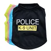 High Quality Free Printabl Pattern Simple Custom Print Pet Vest Police Dog Clothes