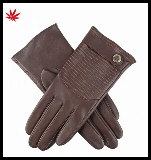 Women's winter genuine kidskin Leather Gloves