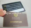 Gold Foil Plastic Authenticity Card