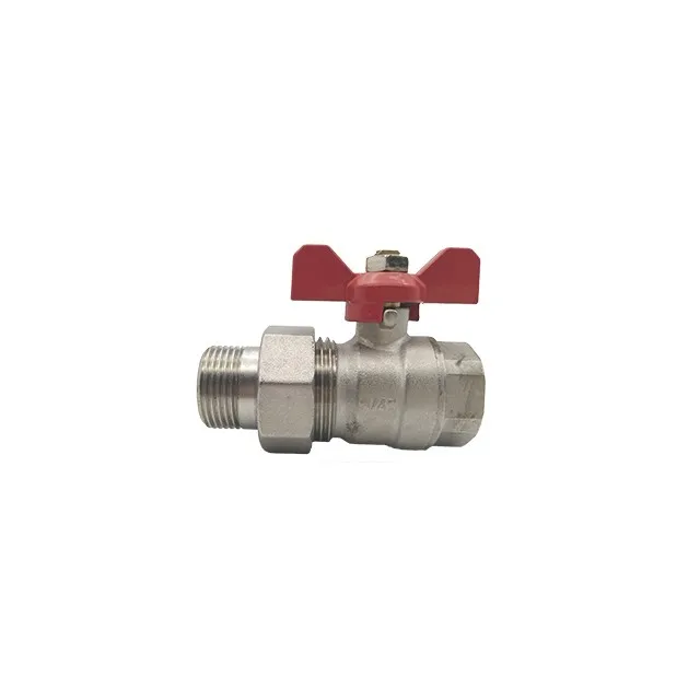 Brass Ball Valve With Loose Joint Butterfly Handle Ball Valve Hot