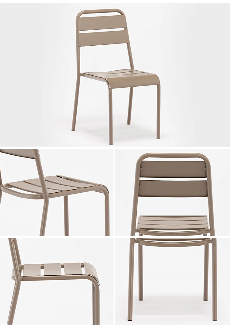 Wholesale New Style Outdoor Furniture Stackable Aluminum Garden Patio Chair