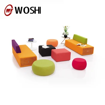 Office Furniture Colorful Modern Lobby Sofa Design Fabric Office Furniture Colorful Modern Lobby