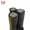 Triplex service drop wire acsr stranded conductor messenger abc cable
