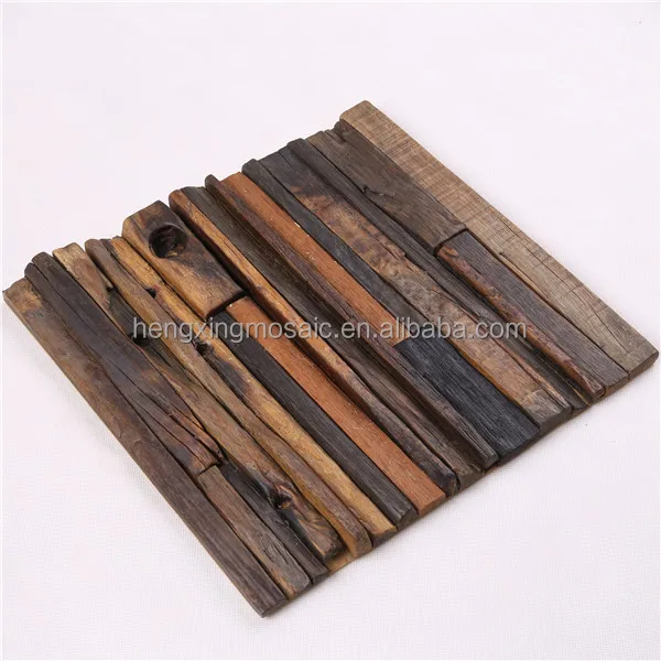 Mk1144 3d diseño vintage mosaico backsplash baldosas de madera ...