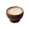 Cheap Beach Party Decor Resin Coconut Candle Holder