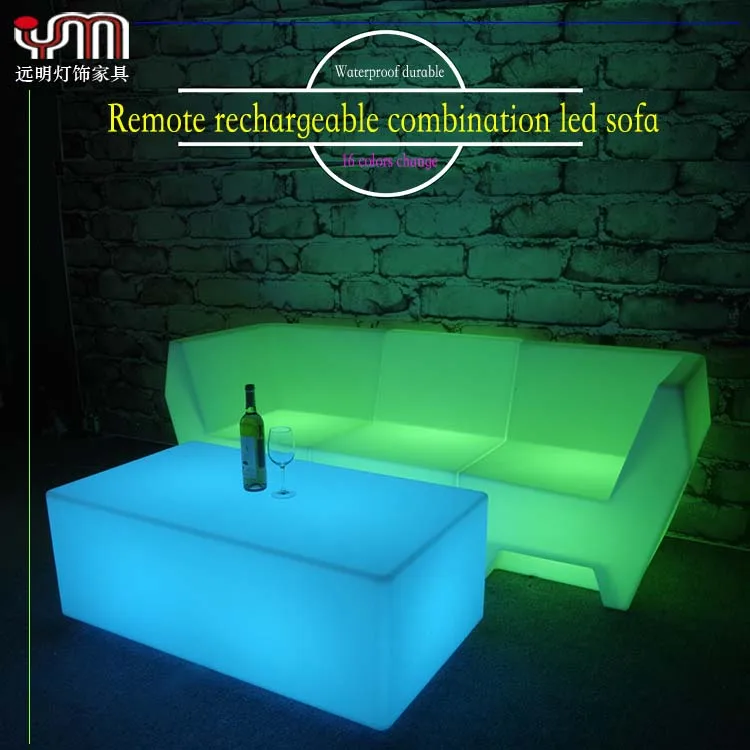 illuminated sofa color set