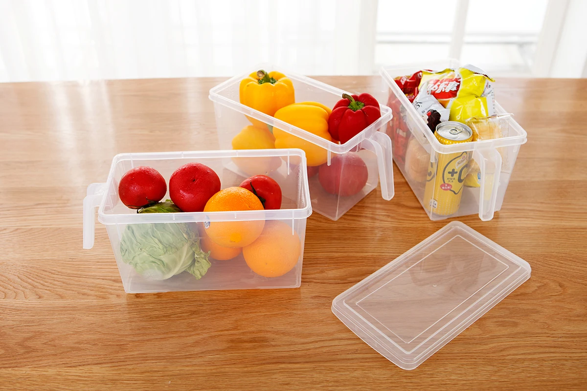 Stackable Clear Plastic Food Storage Container With Lids - Buy Plastic ...