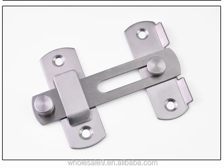 Slide Bolt Latch Gate Latches Safety Door Lock,Stainless Steel Brushed Finish SEN