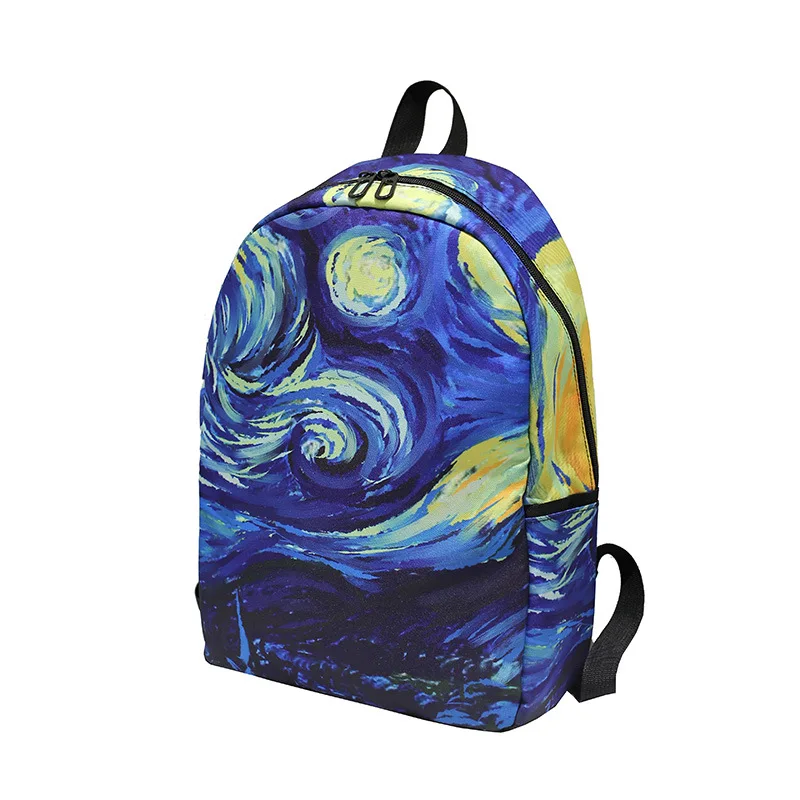 new custom-made famous painting backpack bag