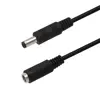 PVC Jacket one ground wire 5.5*2.1 dc cable 2cores male to female