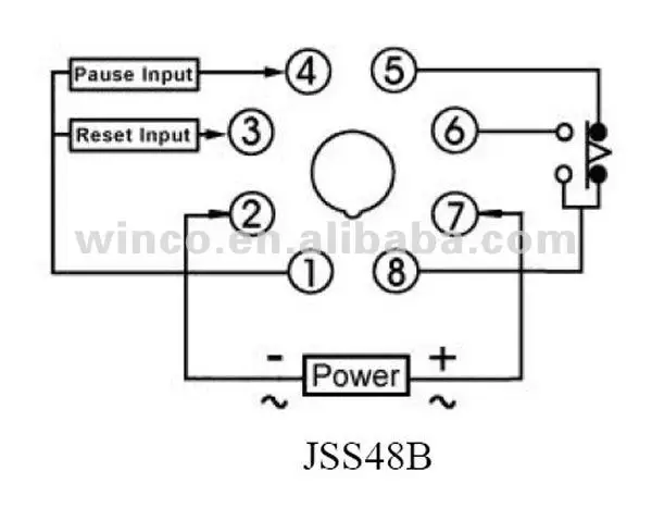 Js88 Timer Mini Digital Countdown Timer Switch - AC220V, 0.01s~99h99min, 3VA for ...