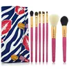 2017 Latest Developed Fashion Beauty Lipprint Makeup Brush Set 7pcs Makeup Brush