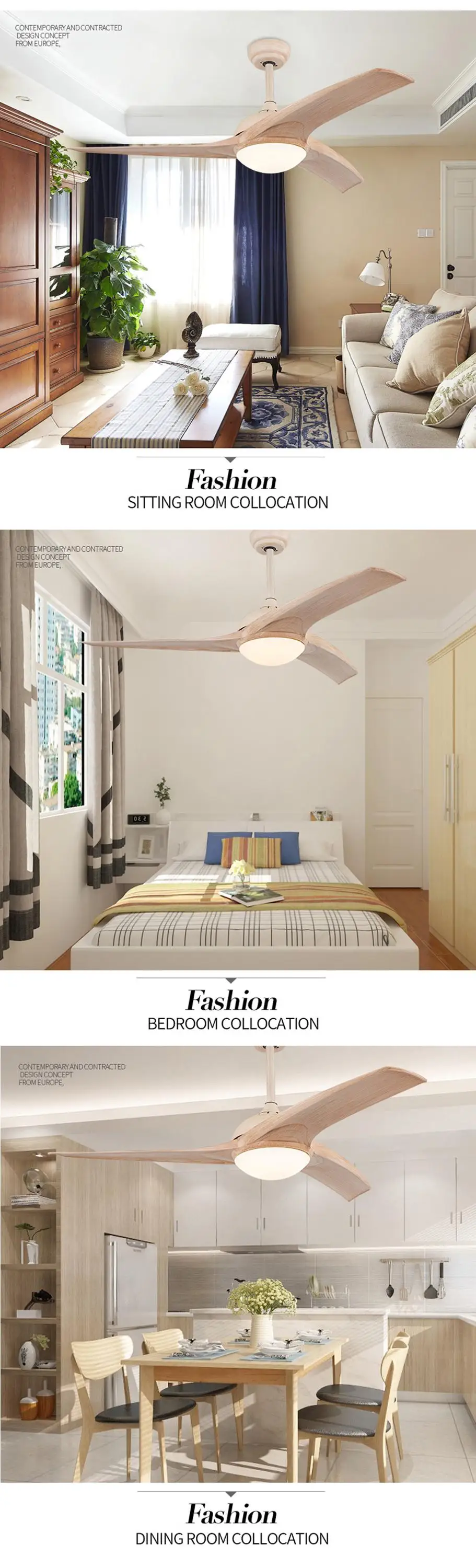 2018 Multi-function modern energy saving high quality ceiling fan with light