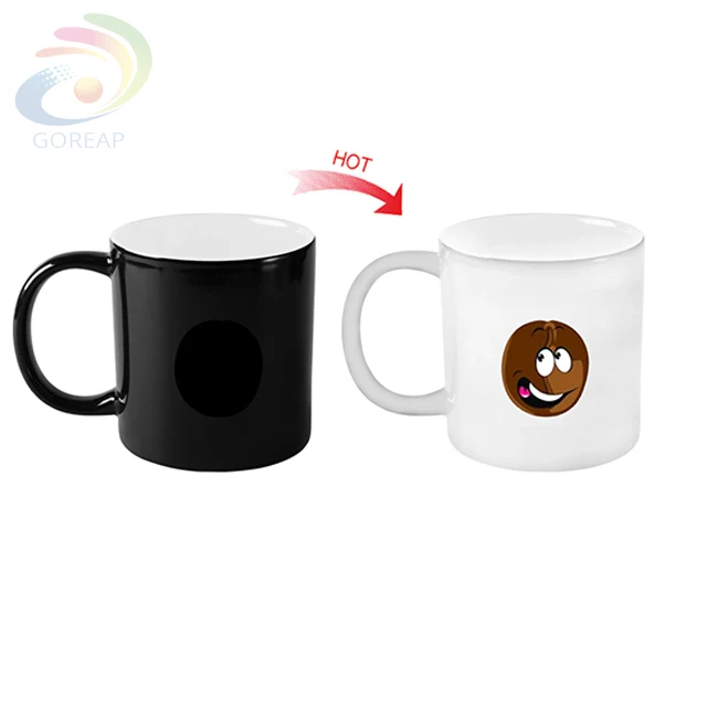 Customized Heat Sensitive Color Changing Mugs Warmer Magic Coffee Travel Camping Mug Reactive Product On Alibaba Heat Sensitive Color Changing Mug