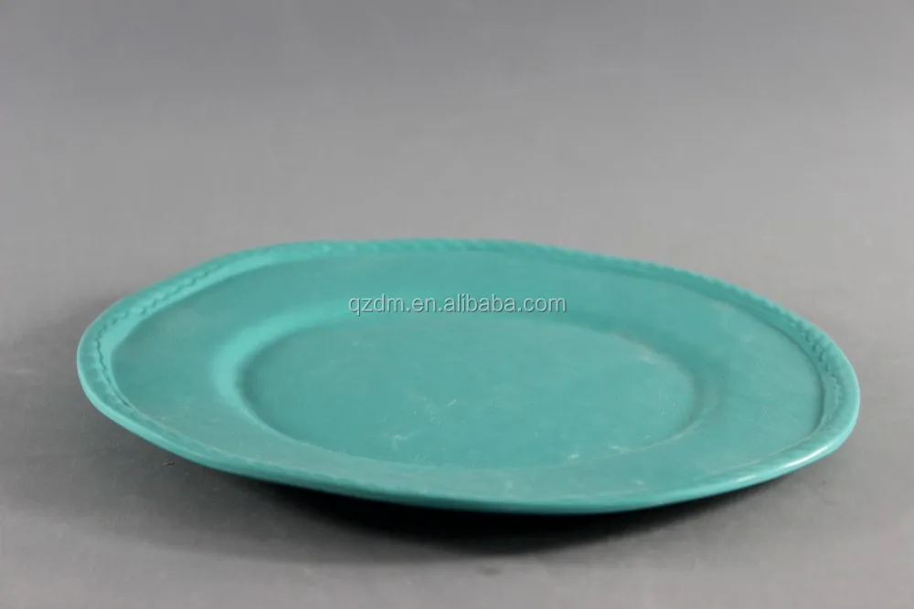 New Design Solid Melamine Decoration Colorful Plate