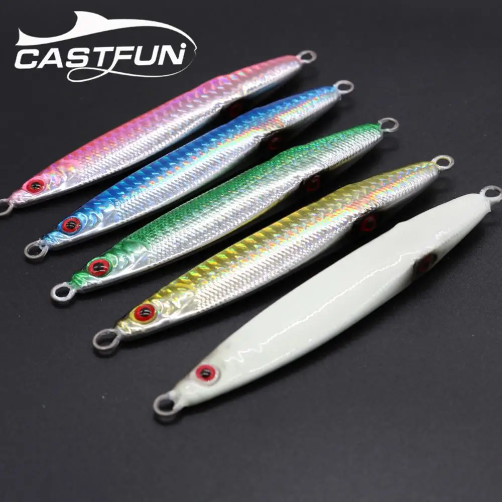 Aile Slow Jig Metal Lure Metal Spoon Lure Leurre Peche 60g 80g 100g Metal Squid Jig Saltwater