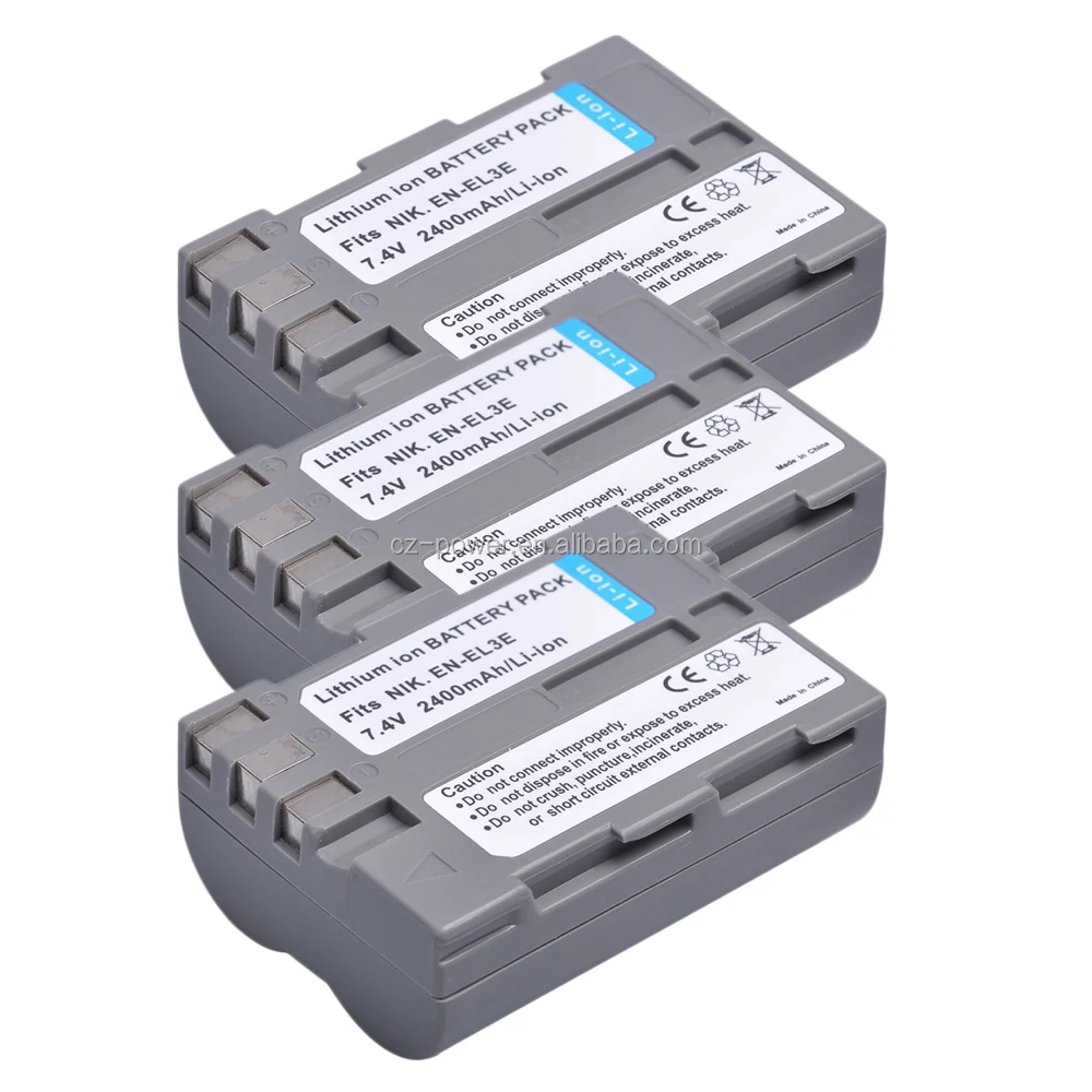 Ayex Batteria Agli Ioni Di Litio EN-EL3e - 7.4V 1600mAh Compatibile Con Nikon D70 D80 D90 D200 D300 D700