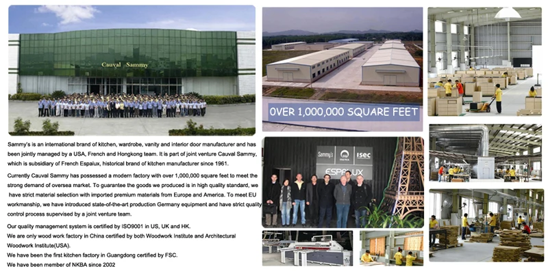 Gabinete De Cocina Moderno Diseño Resistente Al Agua Visualizar Sólida