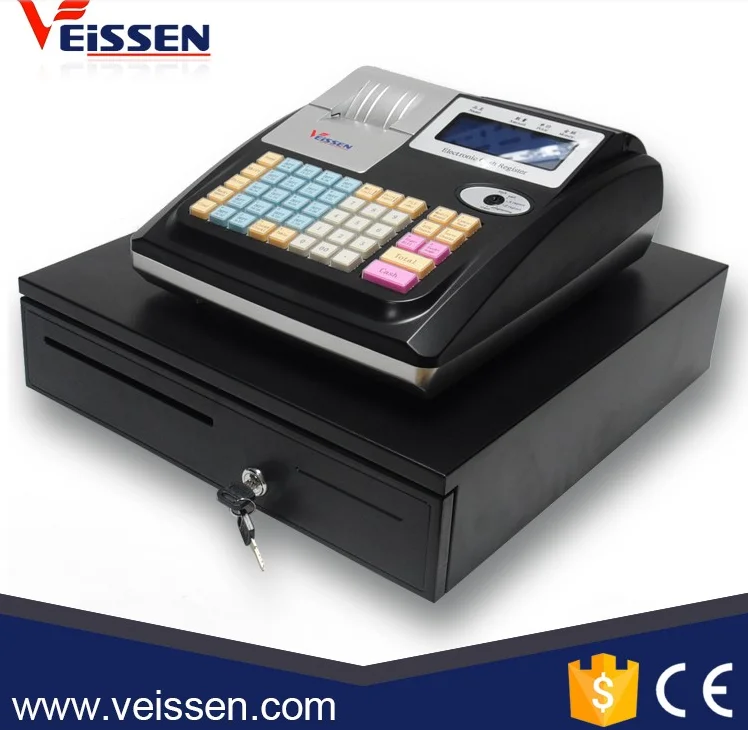 New Design 48 Keys Portable Electronic Cash Register Machine With Built