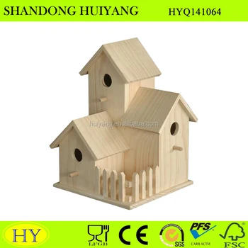 Custom New Unfinished Wooden Bird House Wholesale - Buy 