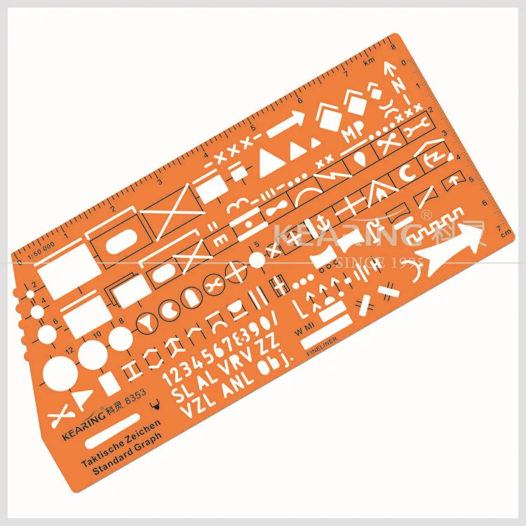 GRAVUREM-Signierschablonen Schrifthöhe 80mm Stencils 0-9 Schablonen