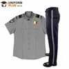 Factory color design security officer uniforms dress shirt jacket and trousers