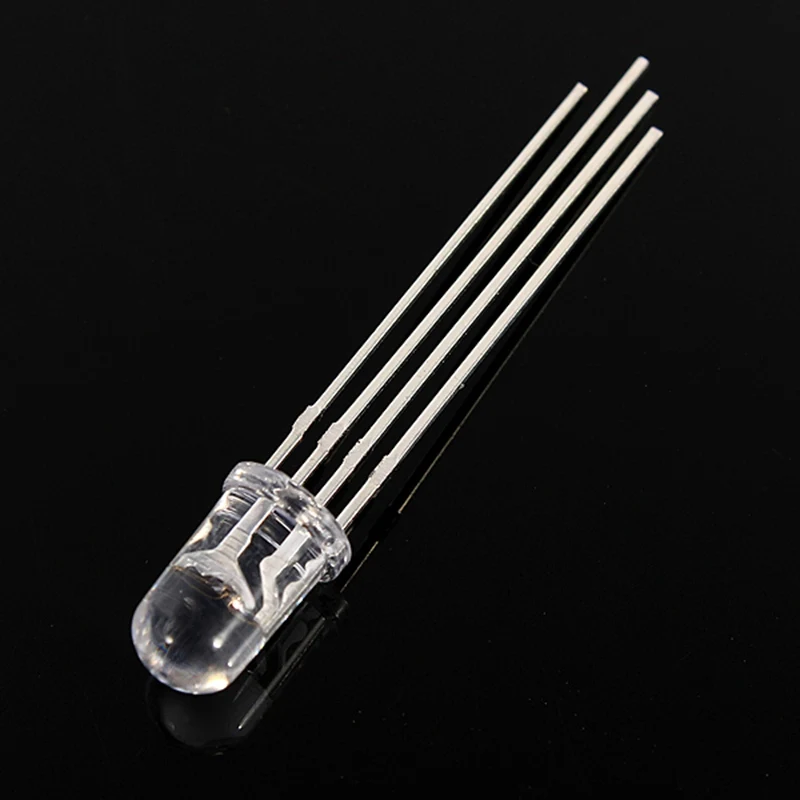 Rgb Led Diodes 5mm Common Cathode 4 Pin Tri Color Emitting Diodes