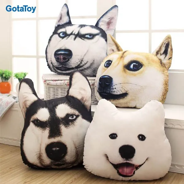 husky pillow plush