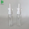 Fast delivery medicine usage 30ml 1oz clear PET bottle with nasal mist sprayer nose nasal spray